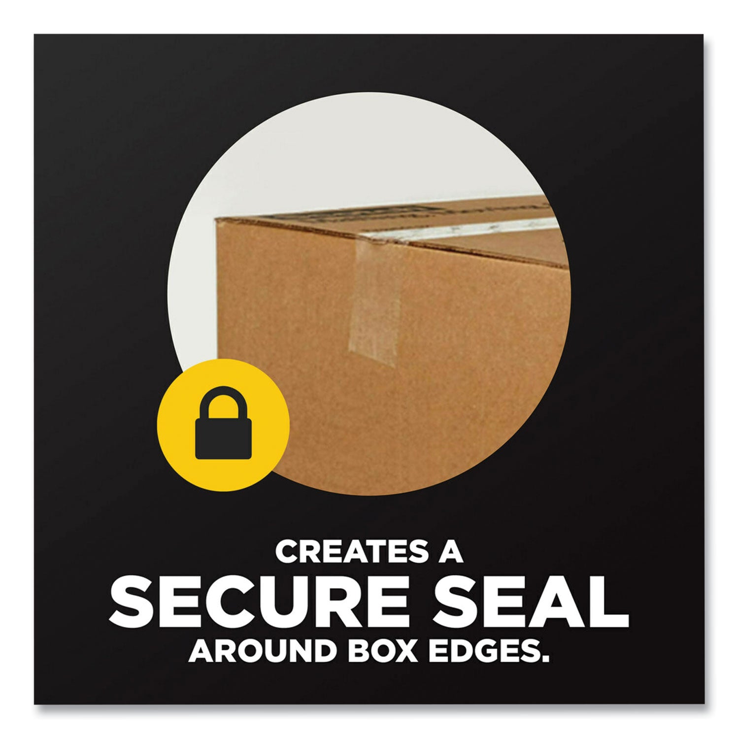 Scotch® Box Lock Shipping Packaging Tape, 3" Core, 1.88" X 54.6 Yds, Clear