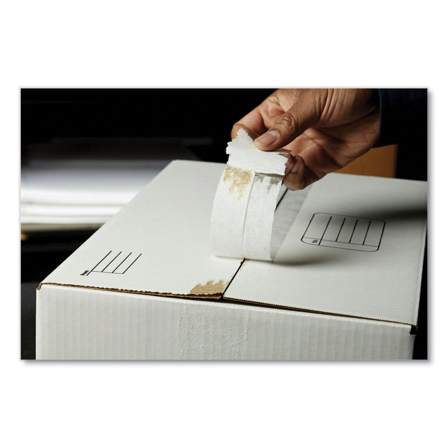 Scotch® Box Lock Shipping Packaging Tape With Refillable Dispenser, 3" Core, 1.88" X 54.6 Yds, Clear