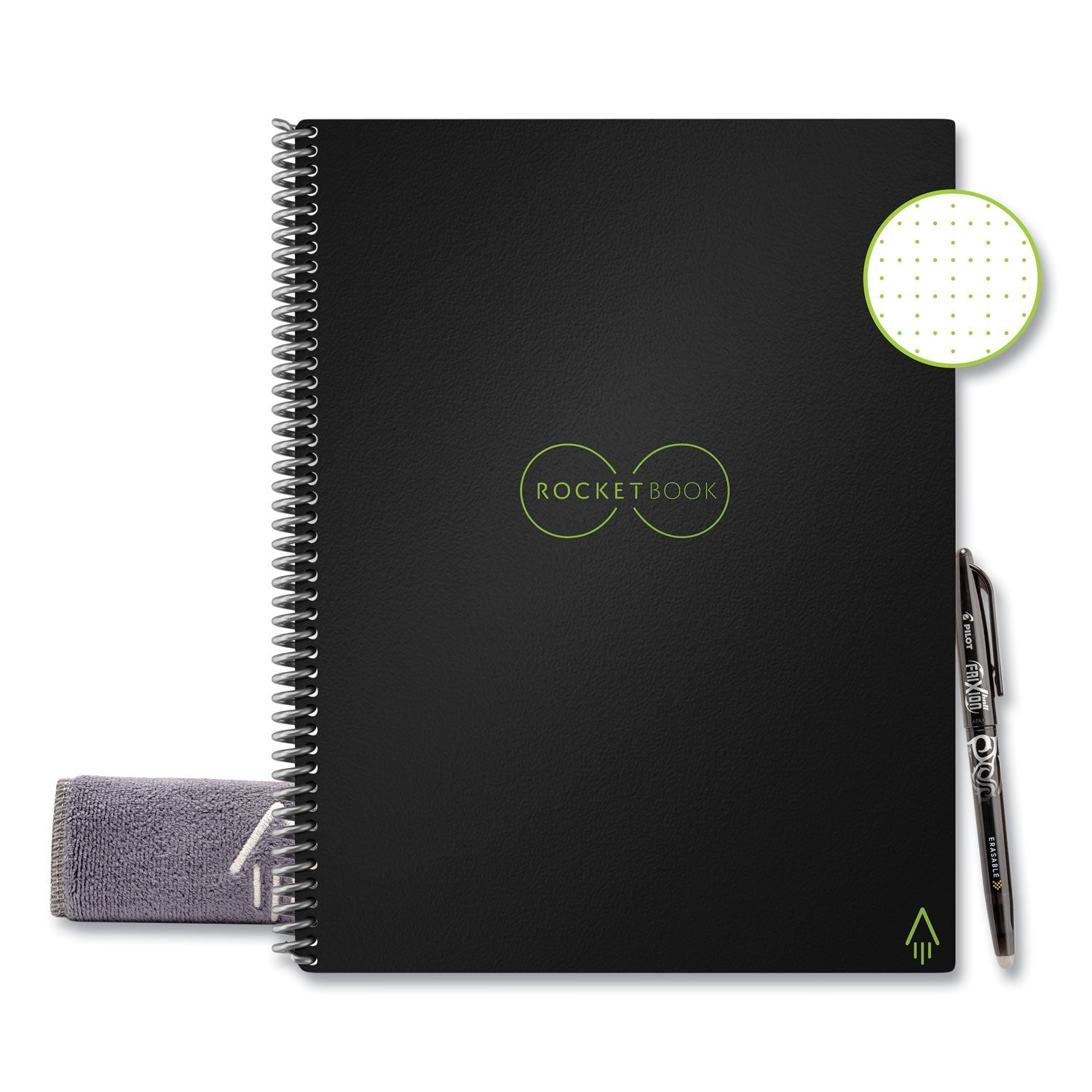 Core Smart Notebook | Dotted Rule, Black Cover