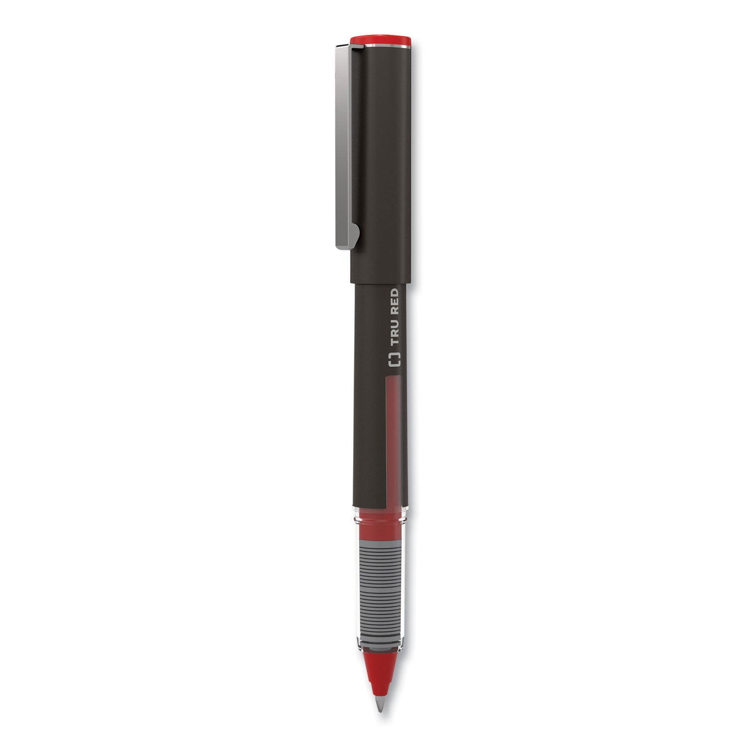 TRU RED™ Rollerball Pen, Stick, Fine 0.5 mm, Assorted Ink and Barrel Colors, 3/Pack
