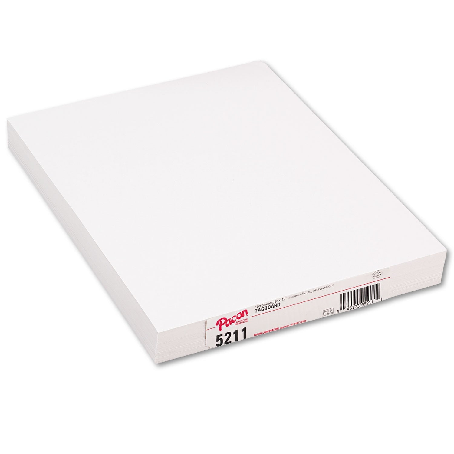 Pacon® Heavyweight Tagboard, 12 X 9, White, 100/pack