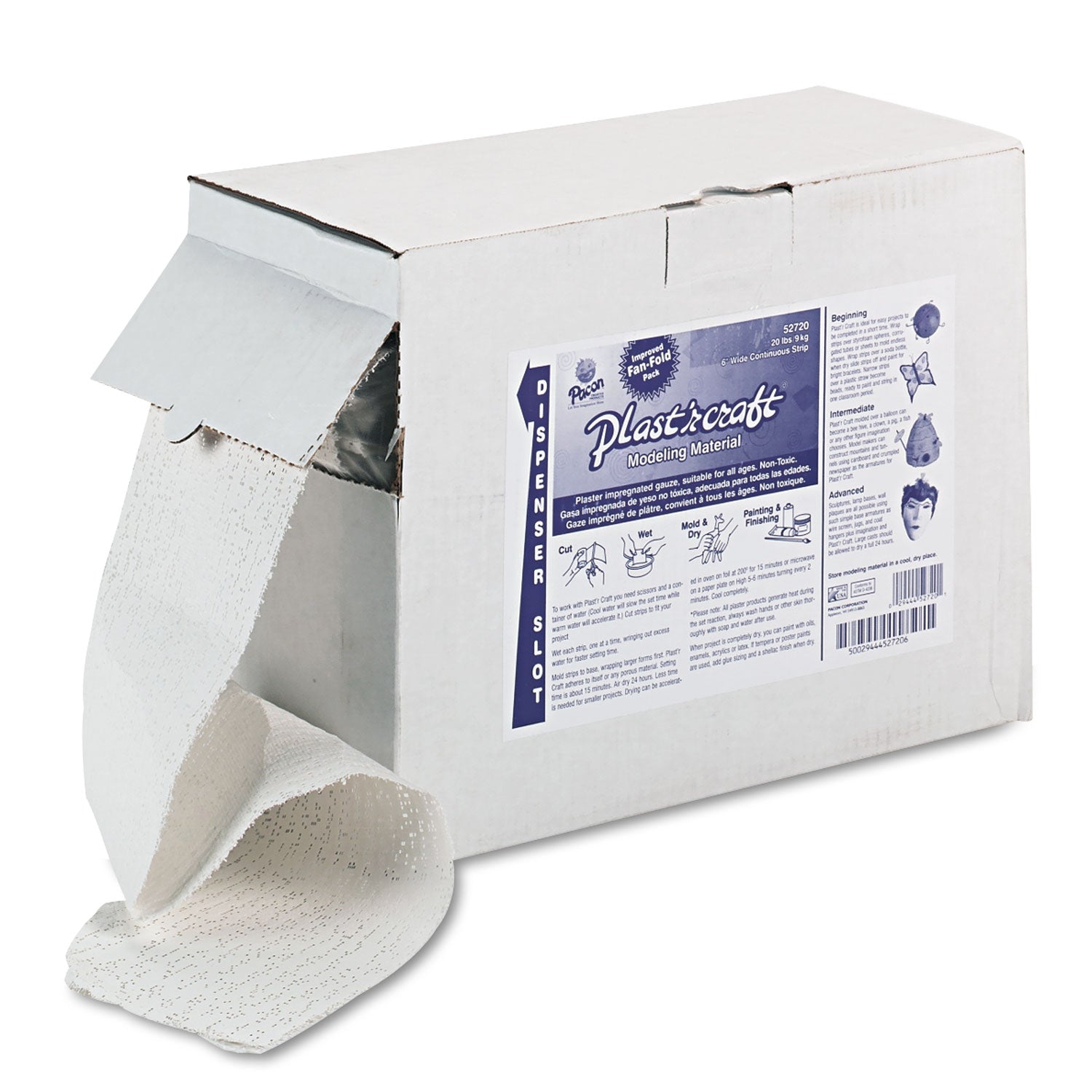 Pacon Plast'r Craft | 20 lbs White