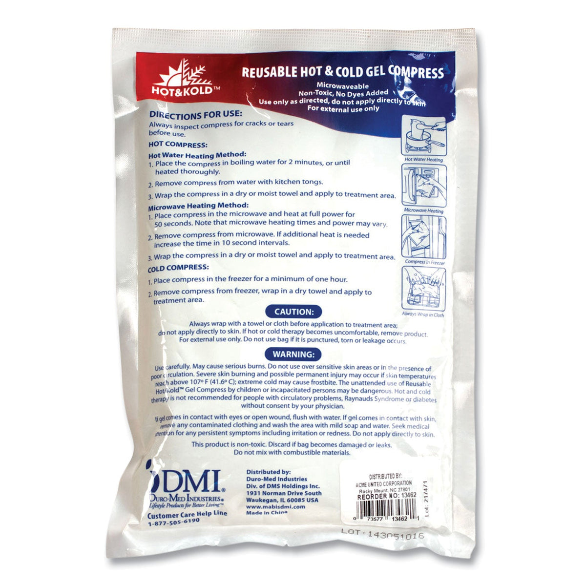 Reusable Hot/Cold Pack | 8.63x8.63 Therapy Pack