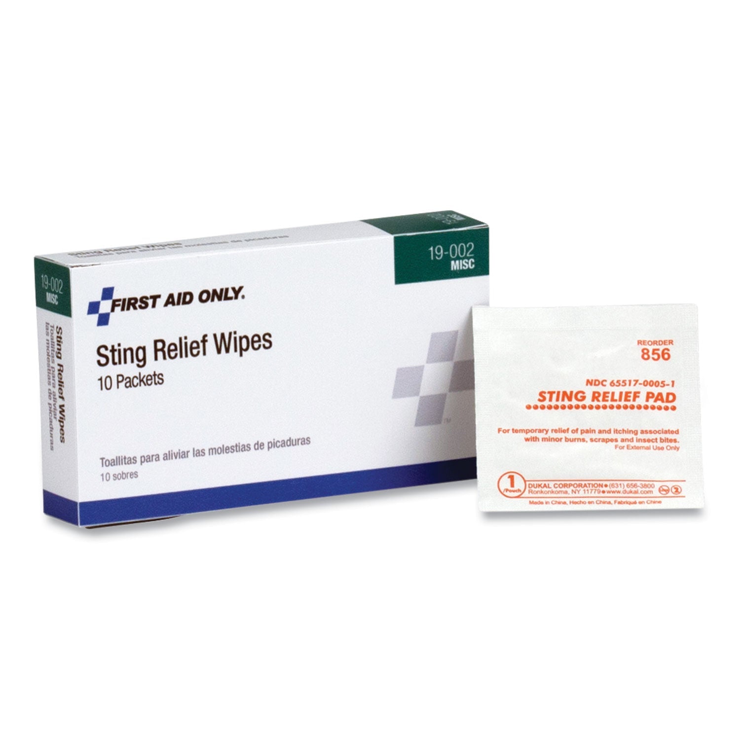 First Aid Sting Relief Pads | 10-Box