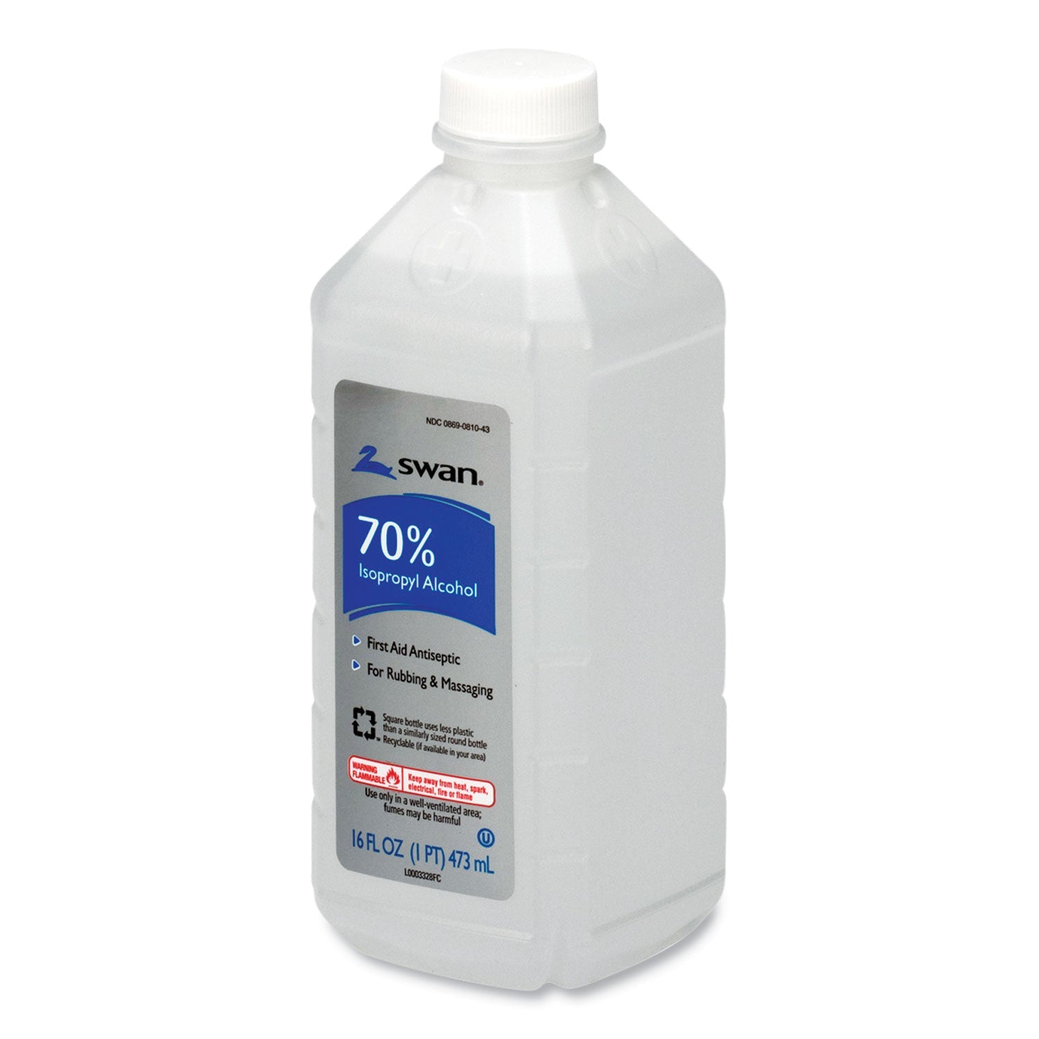 PhysiciansCare® by First Aid Only® First Aid Kit Rubbing Alcohol, Isopropyl Alcohol, 16 Oz Bottle - Bloom Skins