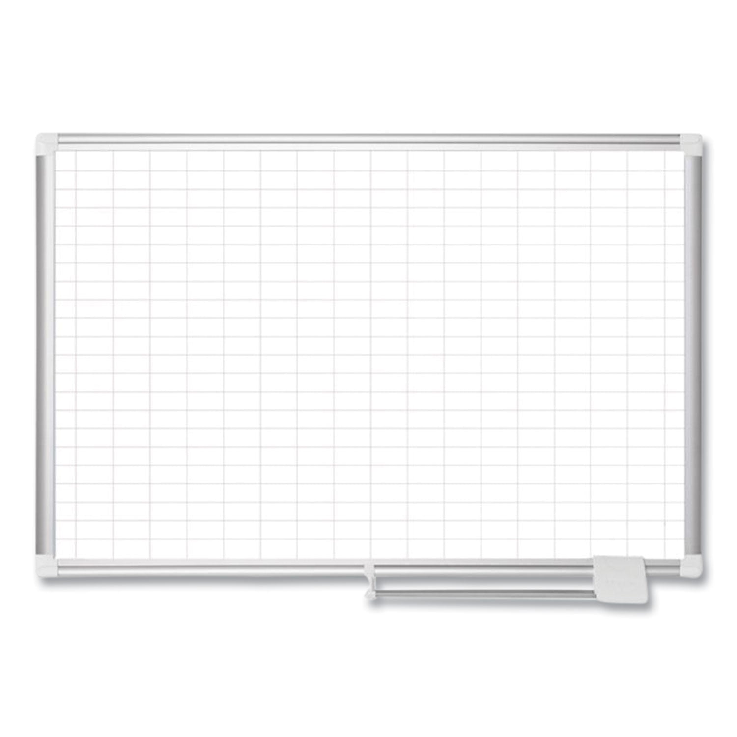 MasterVision Gridded Magnetic Dry Erase Project Planning Board