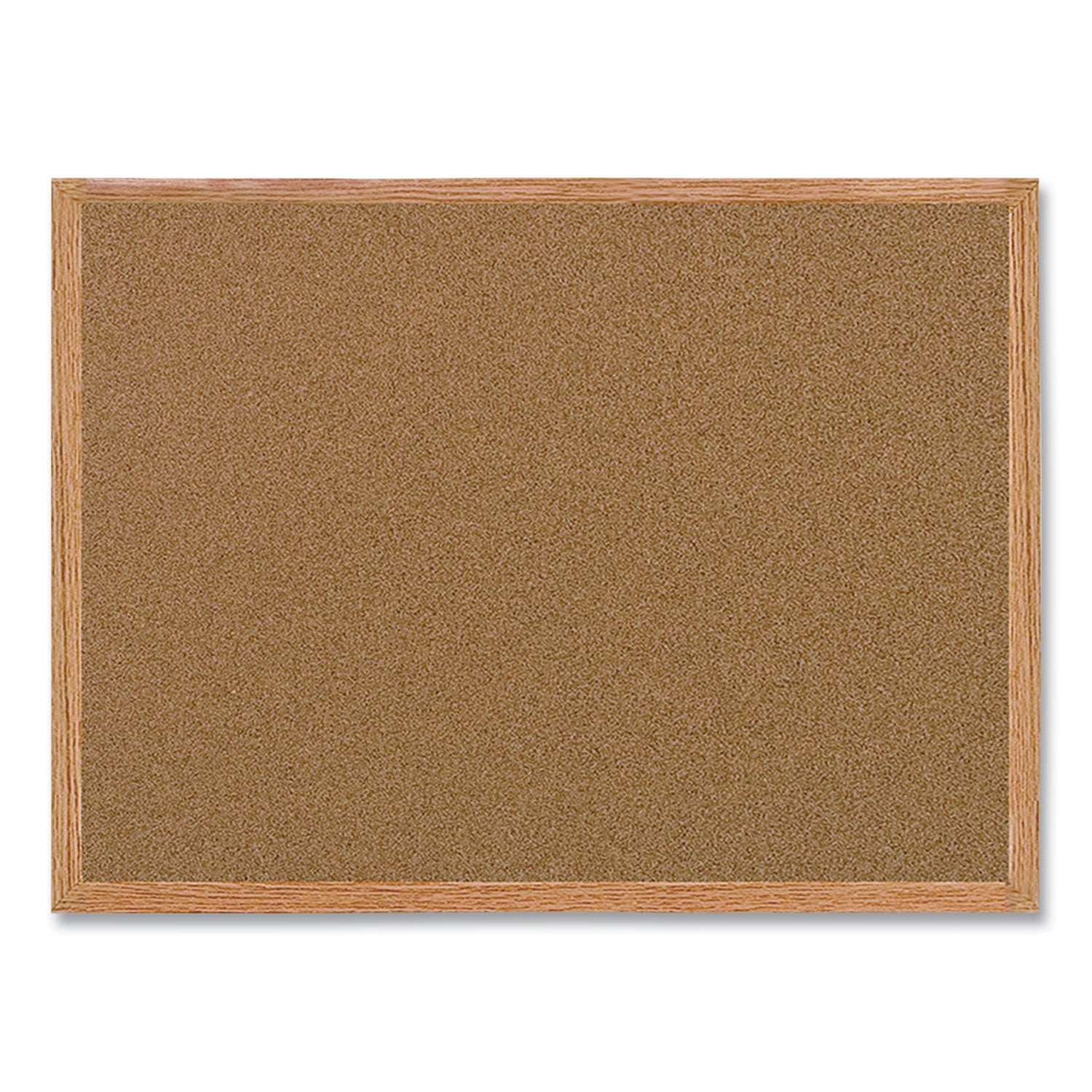 MasterVision® Value Cork Board with Oak Frame, 24" x 36", Brown Surface, Natural Oak Frame