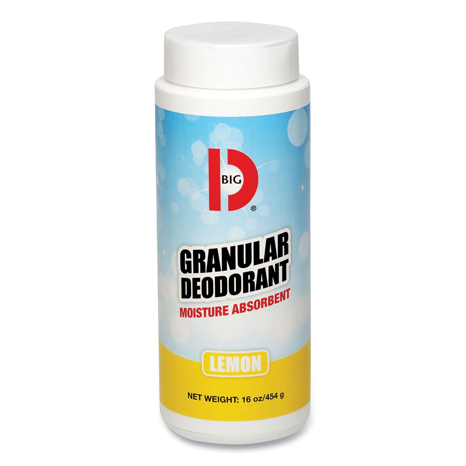 Big D Industries Granular Deodorant, Lemon, 16 Oz, Shaker Can, 12/carton