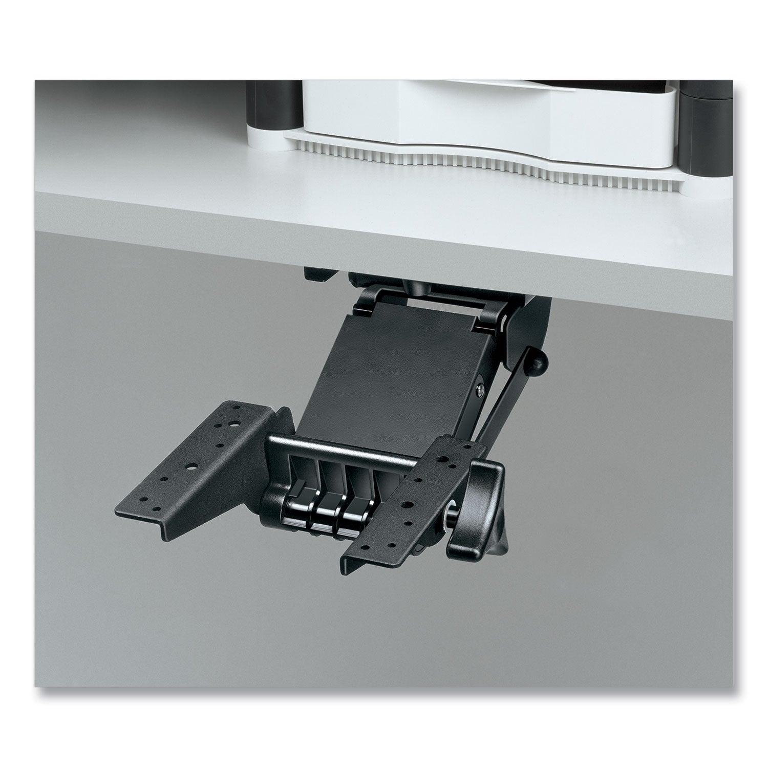 Fellowes® Adjustable Standard Keyboard Platform, 20.25w X 11.13d, Graphite/black