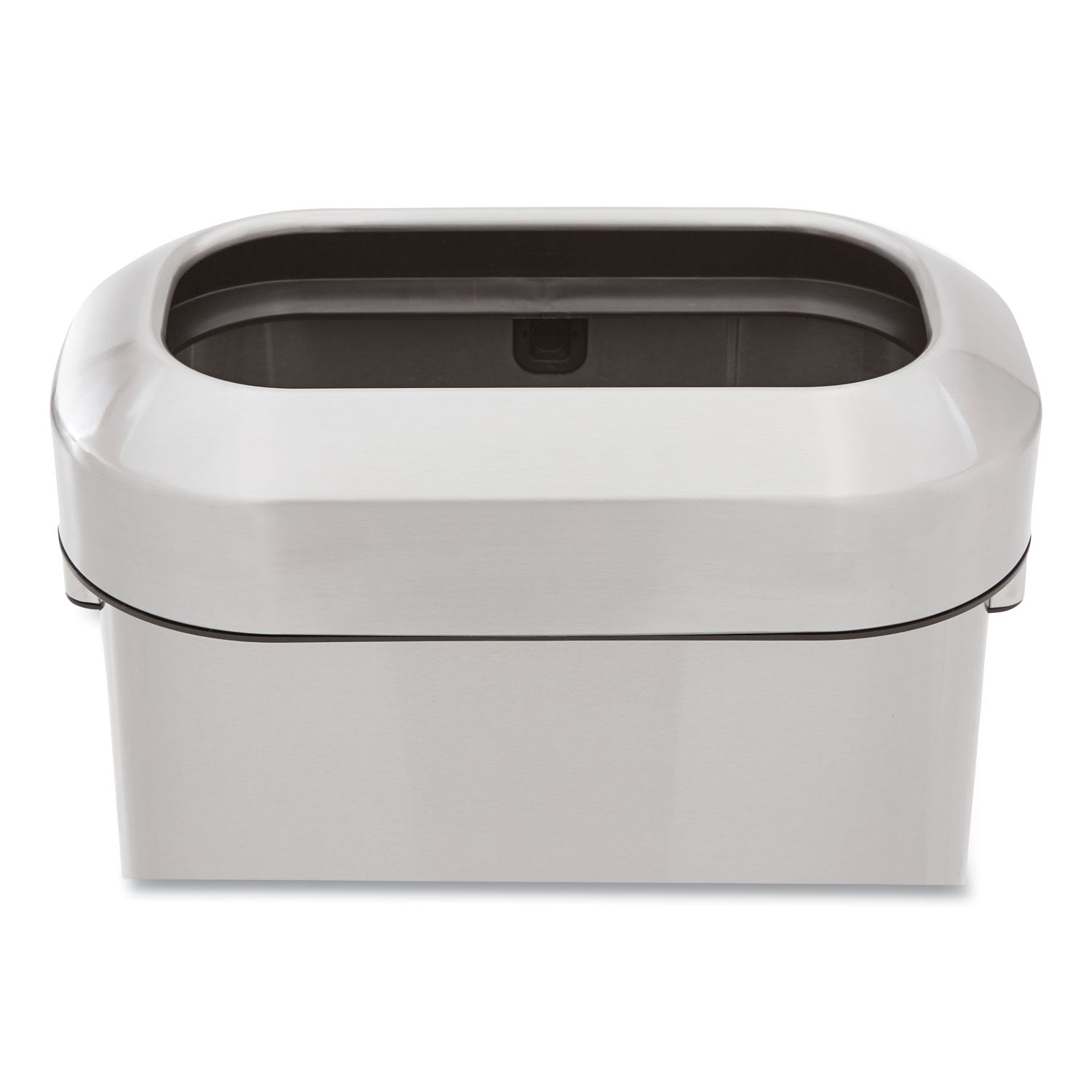 Rubbermaid® Commercial Refine Series Waste Receptacle, 15 gal, Plastic/Stainless Steel