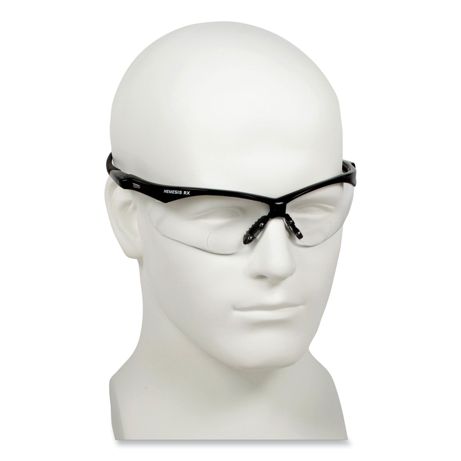 KleenGuard™ V60 Nemesis Rx Reader Safety Glasses, Black Frame, Clear Lens, +3.0 Diopter Strength, 6/Box
