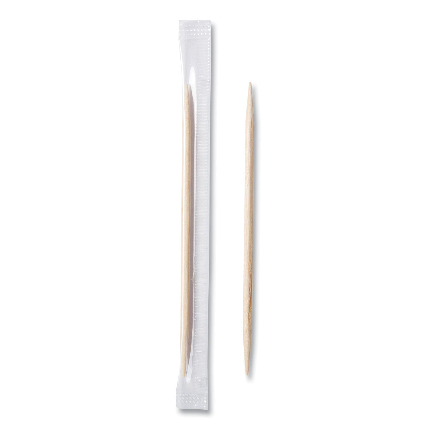 AmerCareRoyal® Mint Cello-Wrapped Wood Toothpicks, 2.5", Natural, 1,000/box, 15 Boxes/carton