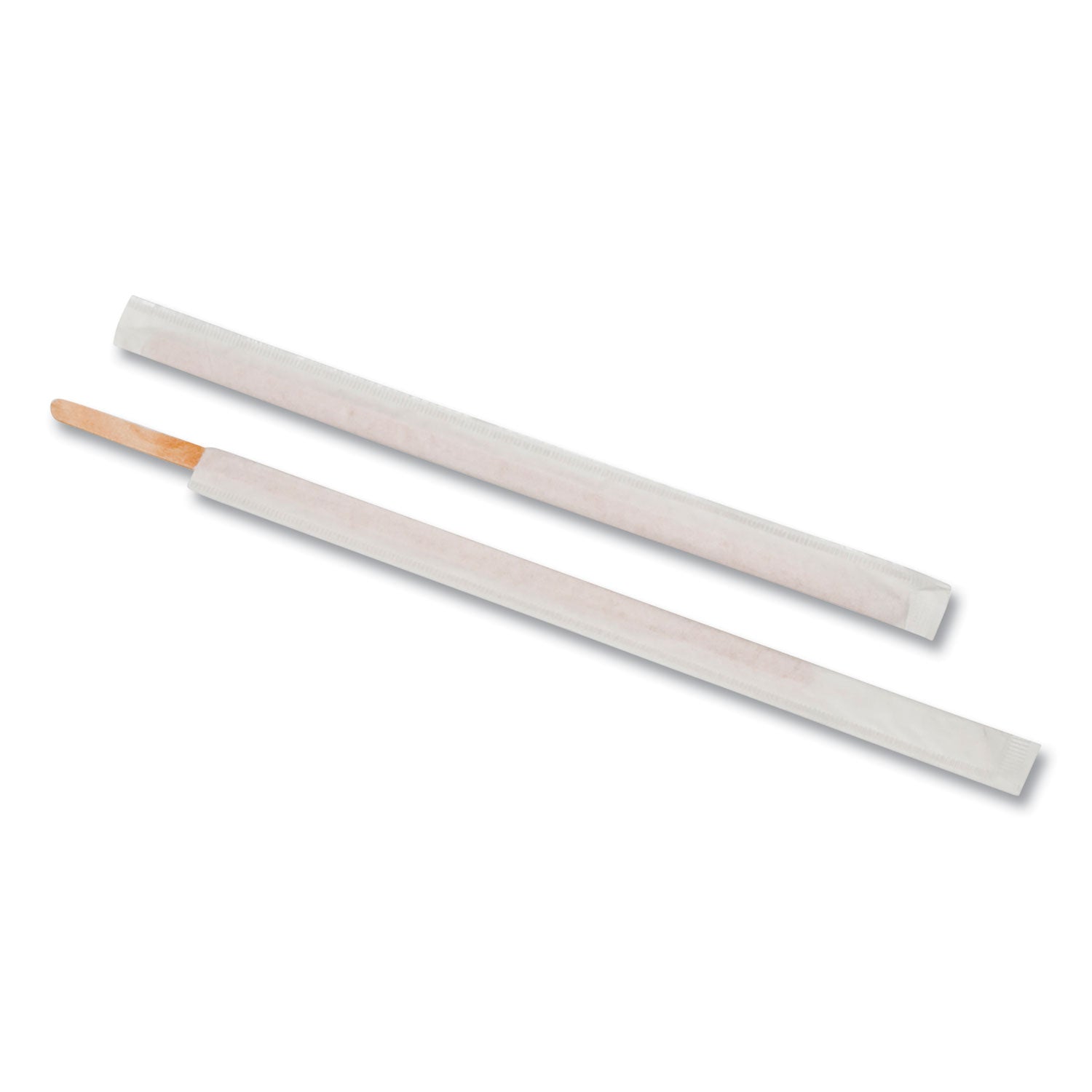AmerCareRoyal® Wood Coffee Stirrers, 7.5", Wrapped, 5,000/Carton