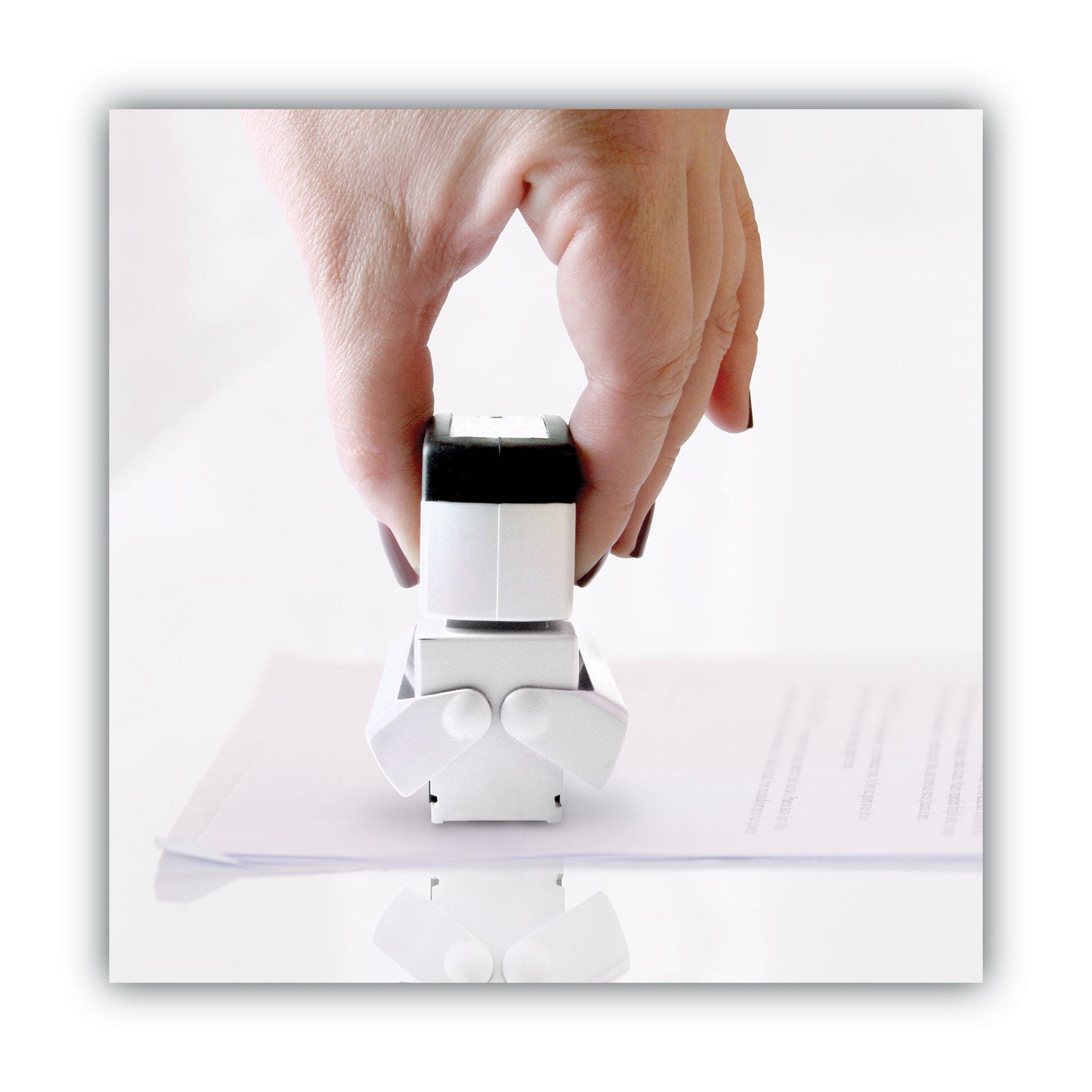 ACCUSTAMP2® Pre-Inked Shutter Stamp, Blue, ENTERED, 1.63 x 0.5