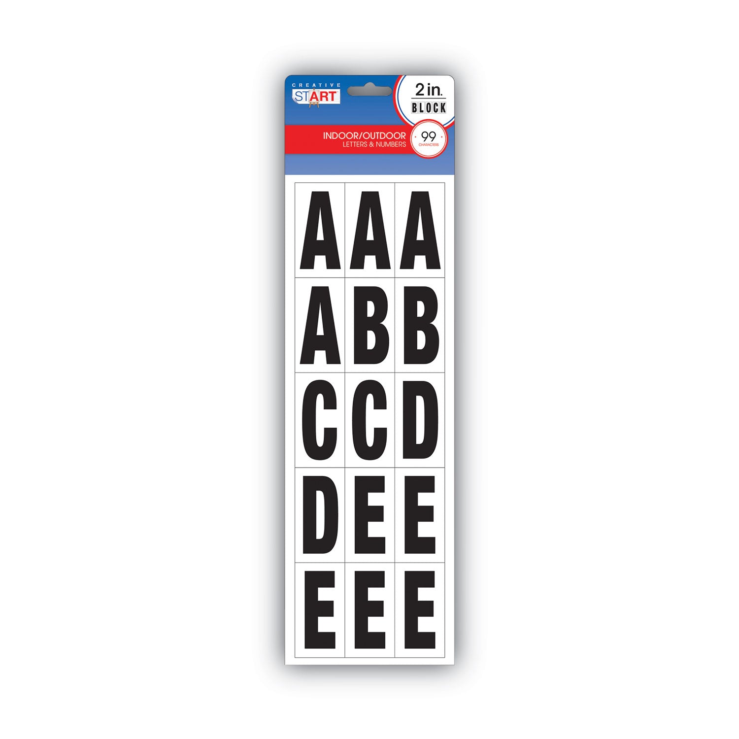 Self-Adhesive Letters & Numbers | 2" Black