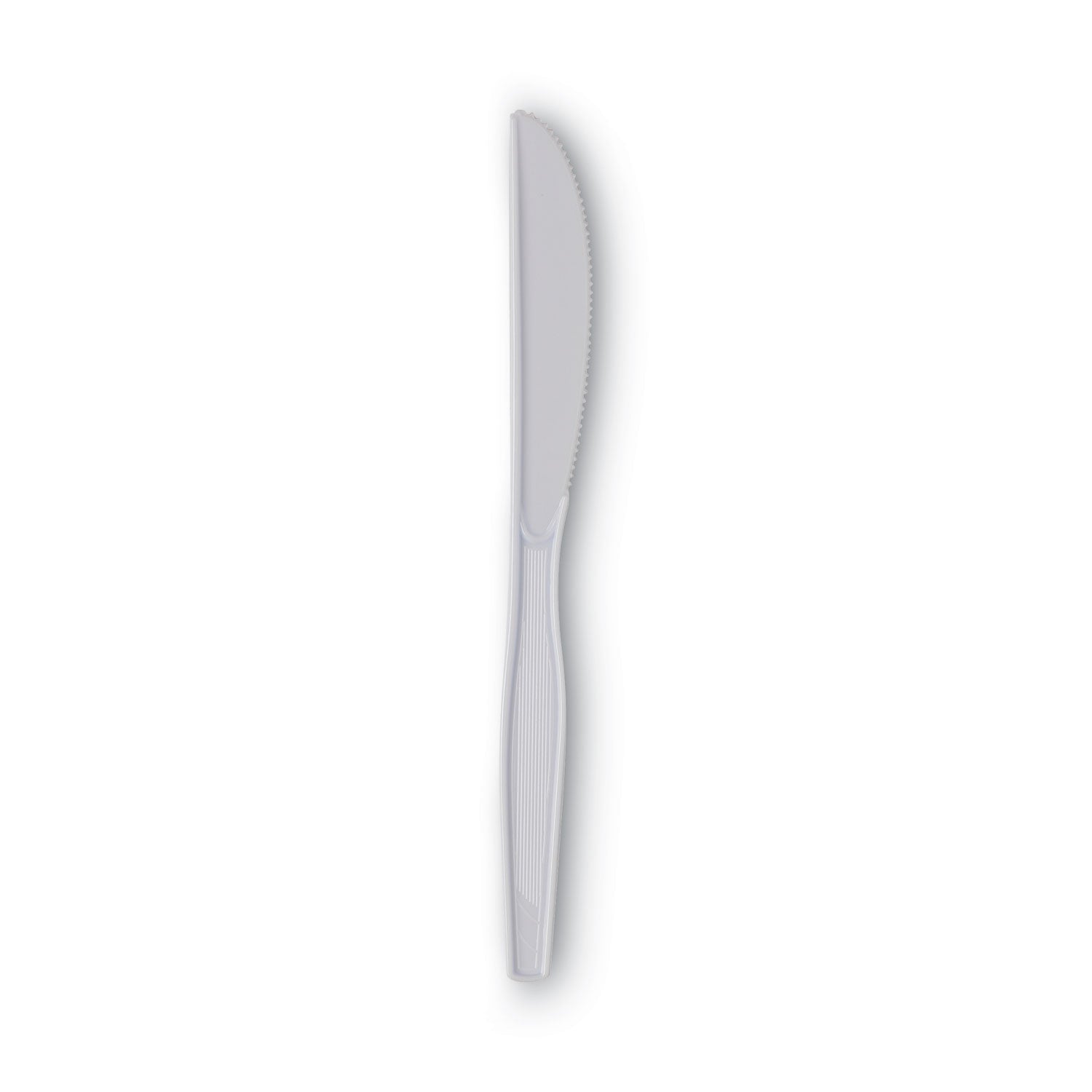 Heavy Mediumweight Plastic Knife | Dixie® White