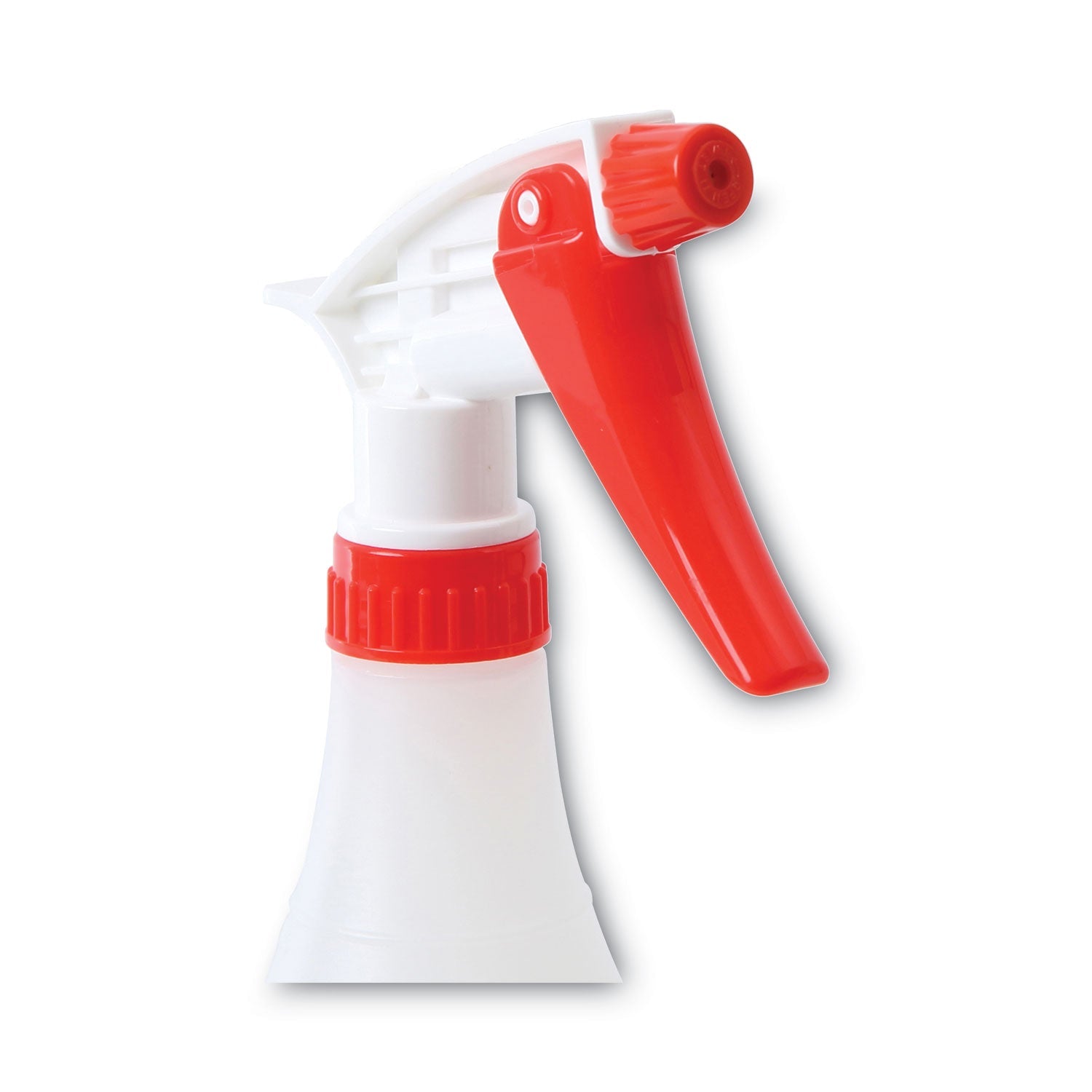Boardwalk® General Purpose Plastic Bottle with Trigger Spray, 32 oz, Clear/Red, 3/Pack