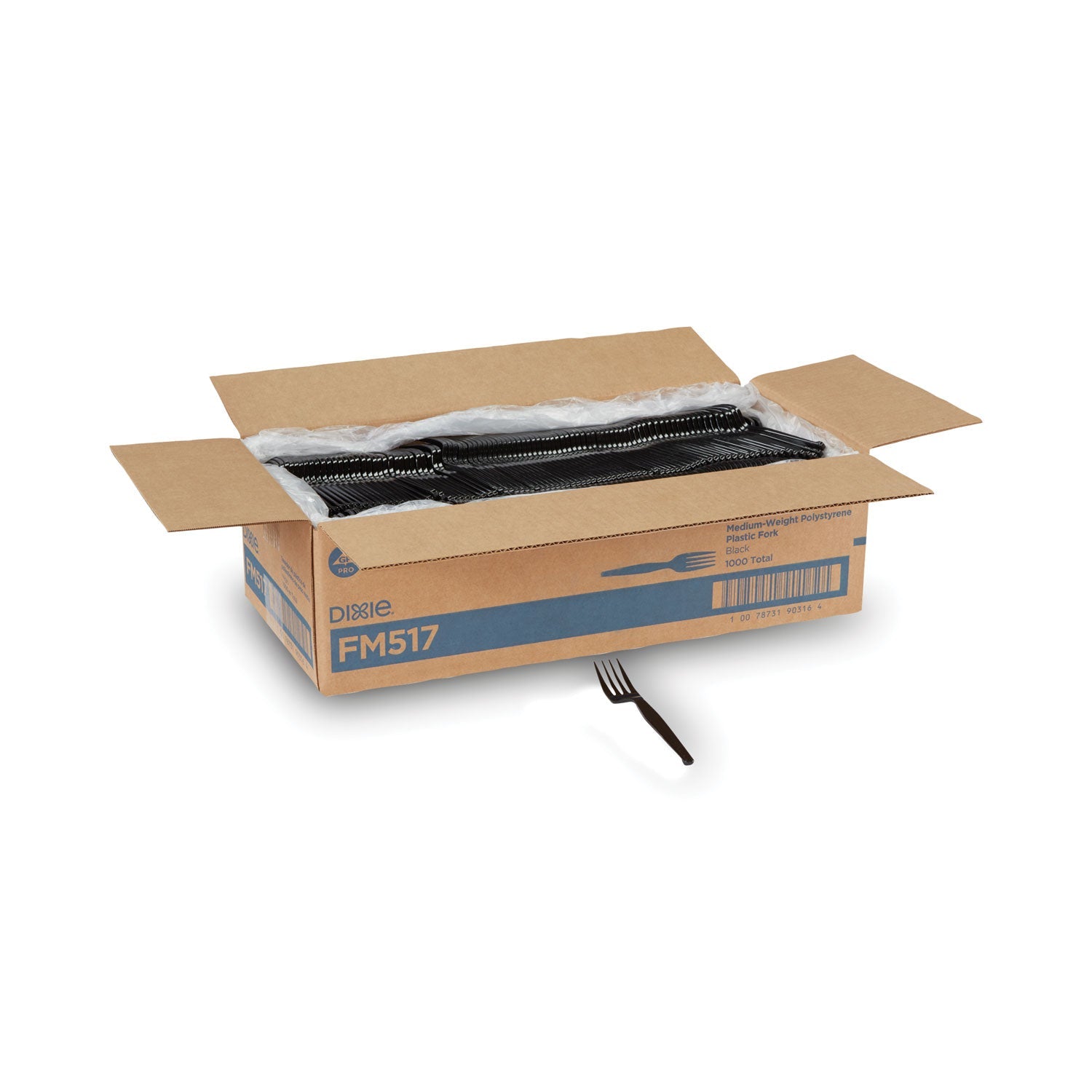 Heavy Mediumweight Forks | Dixie® Black Plastic