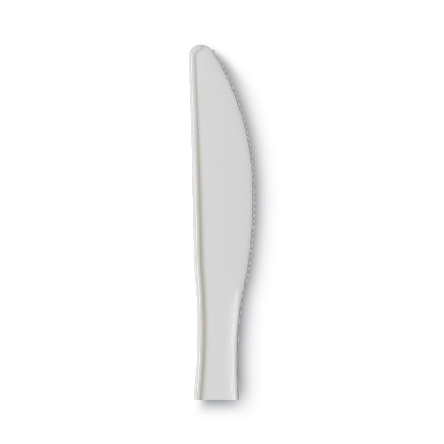 Dixie® Plastic Cutlery, Mediumweight Knife, White, 1,000/Carton
