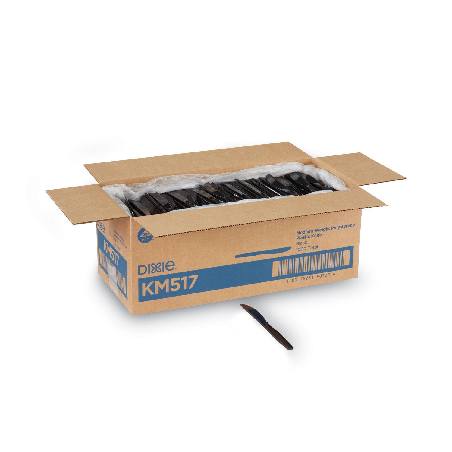 Heavy Mediumweight Knife | Dixie® Black Plastic