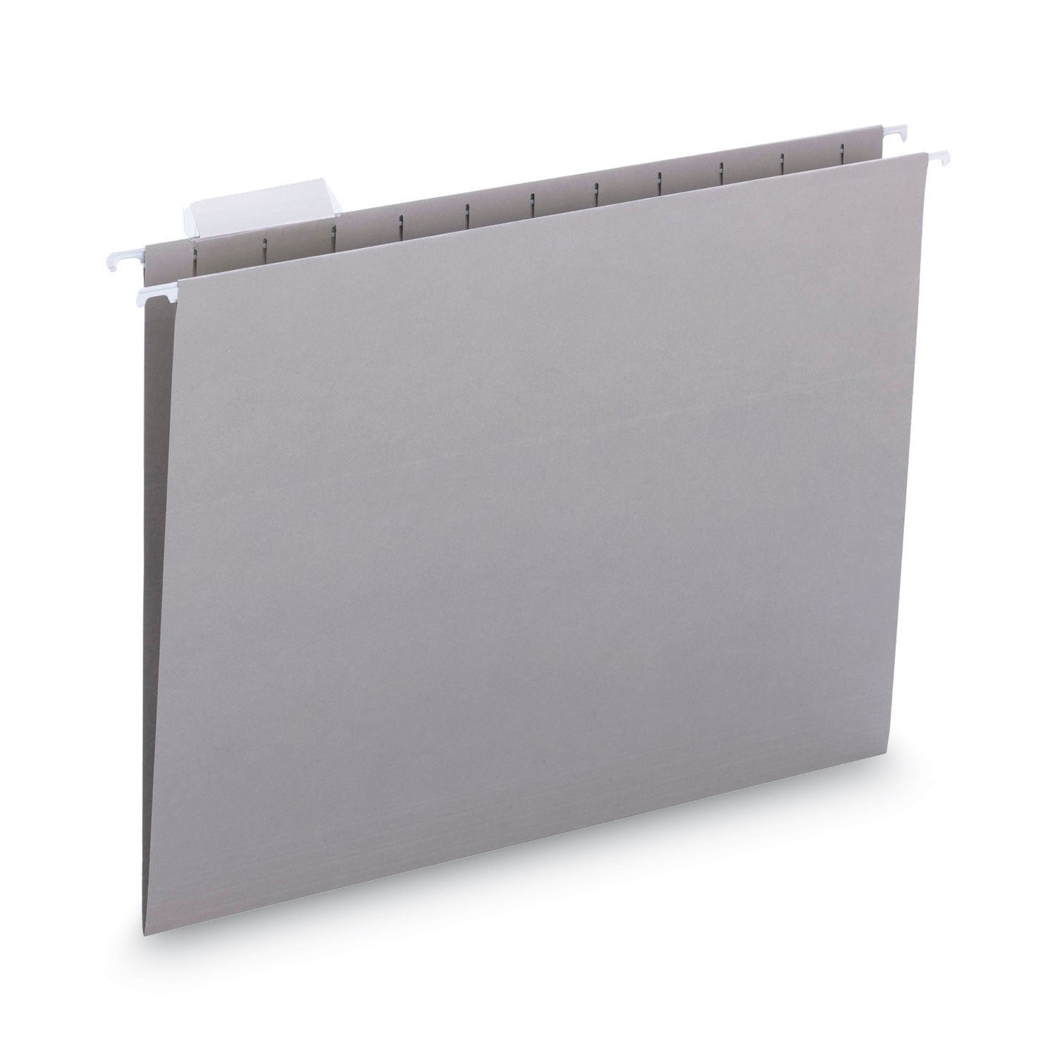 Smead Colored Hanging File Folders with 1/5 Cut Tabs, Letter Size, 1/5-Cut Tabs, Gray, 25/Box