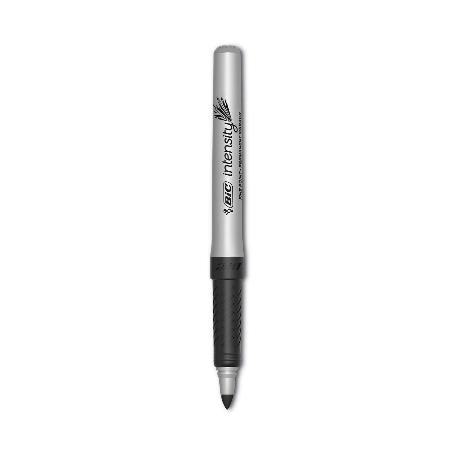 BIC® Intensity Fine Tip Permanent Marker Value Pack, Fine Bullet Tip, Black, 24/pack