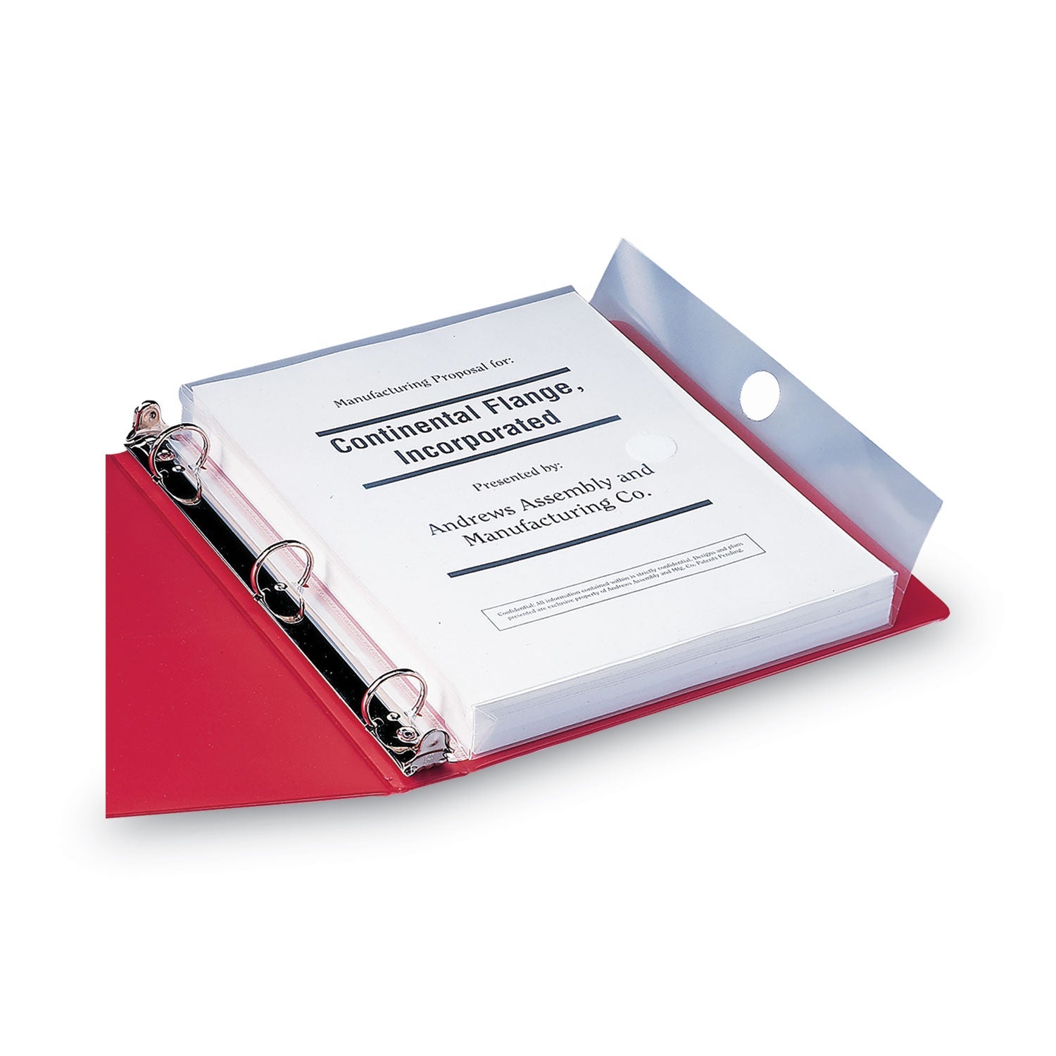 Smead Poly Ring Binder Pockets, 9 X 11.5, Clear, 3/pack