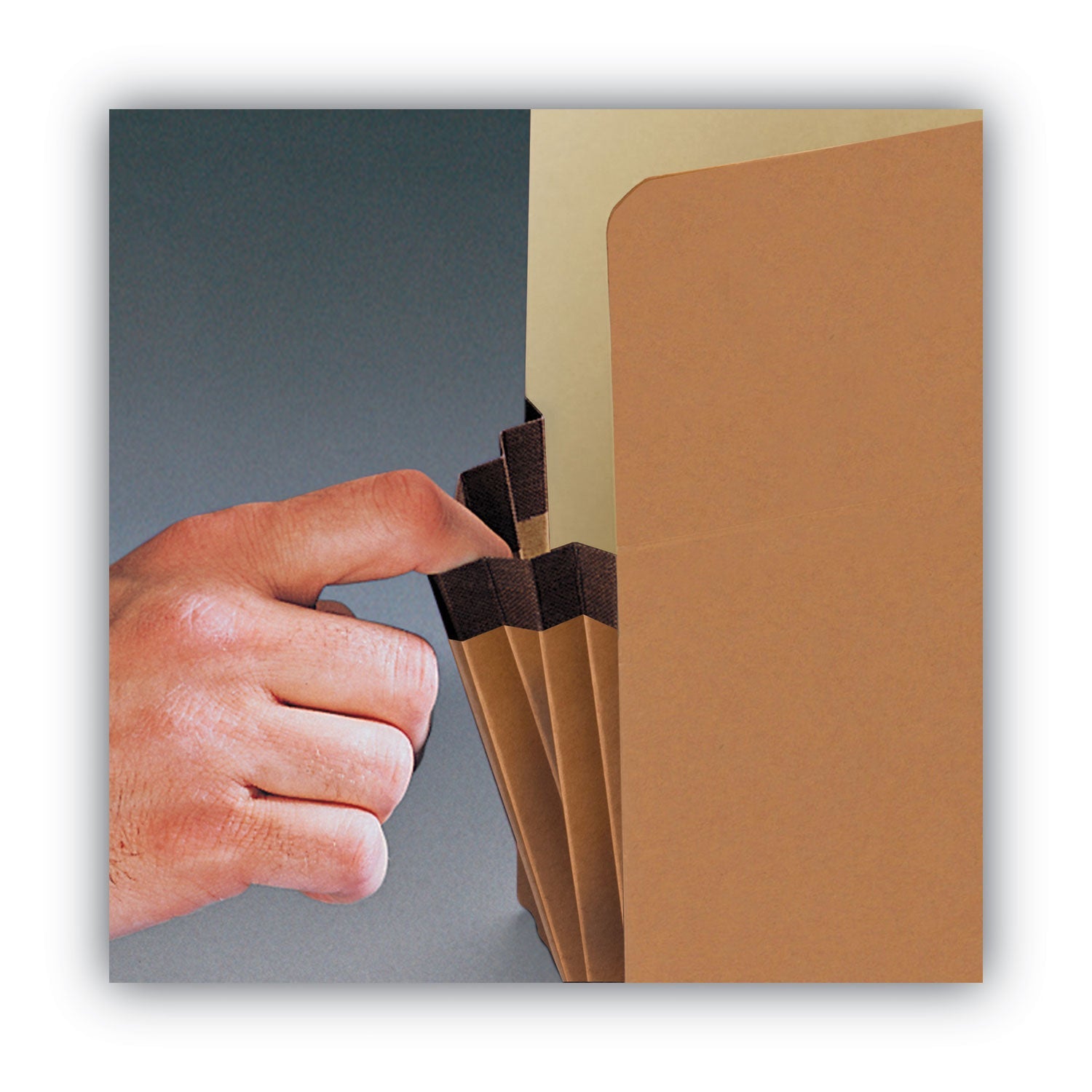 Smead Redrope Drop Front File Pockets, 3.5" Expansion, Legal Size, Redrope, 25/box
