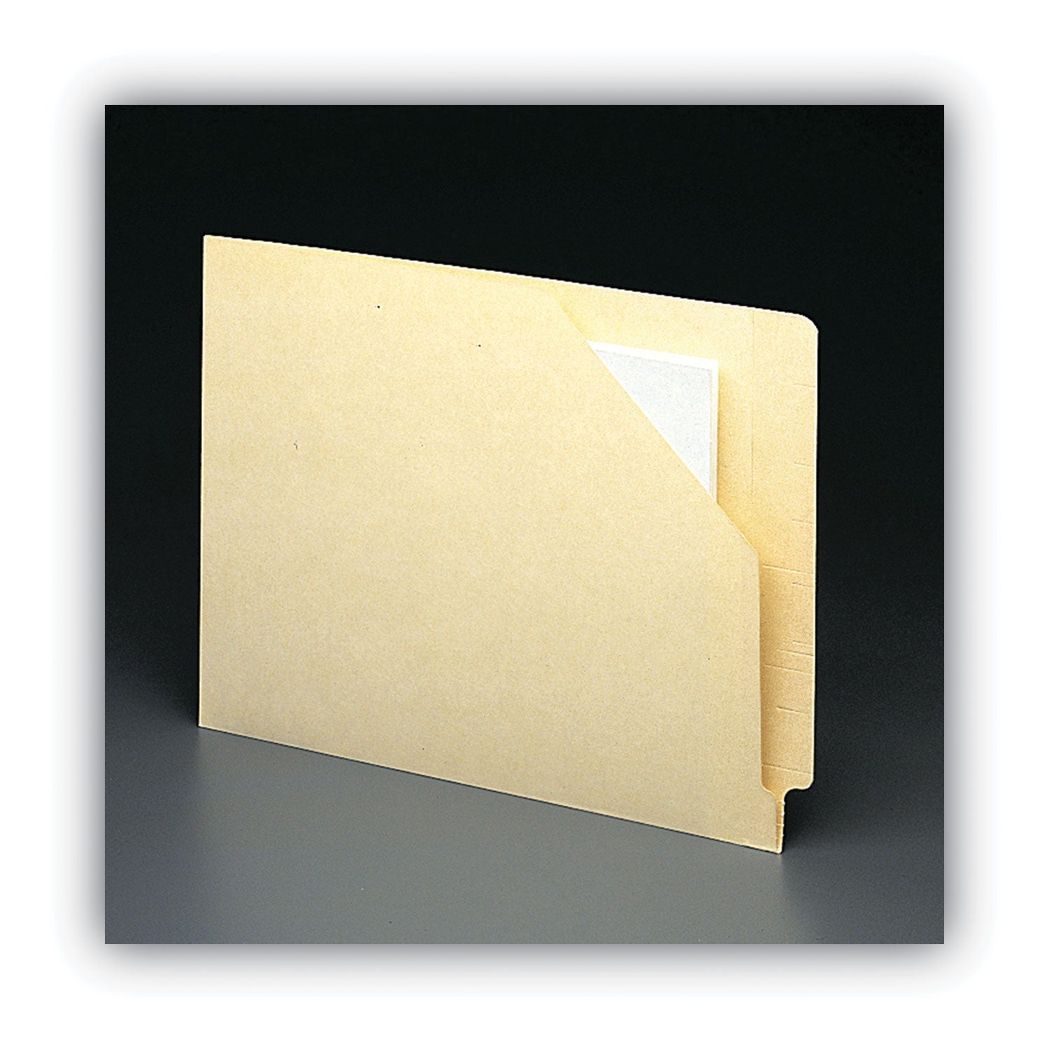 Smead End Tab Jackets With Reinforced Tabs, Straight Tab, Letter Size, 11-Pt Manila, 100/box