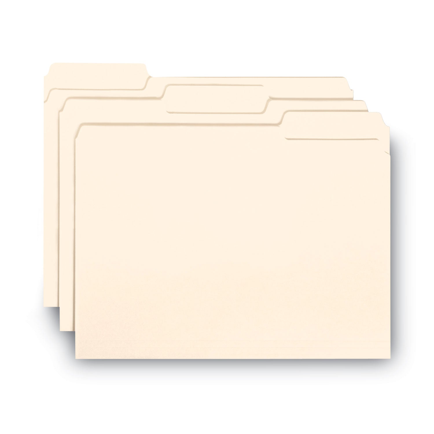Smead Interior File Folders, 1/3-Cut Tabs: Assorted, Letter Size, 0.75" Expansion, Manila, 100/Box