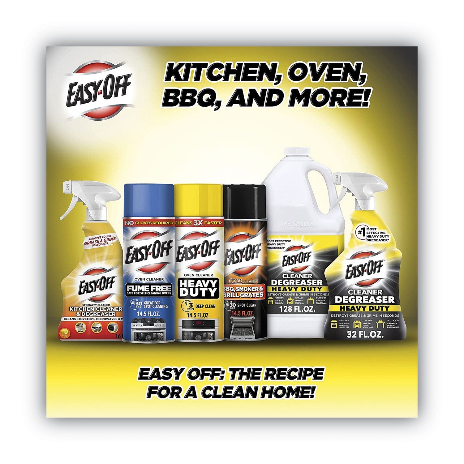 EASY-OFF® Fume-Free Oven Cleaner, Lemon Scent, 14.5 Oz Aerosol Spray
