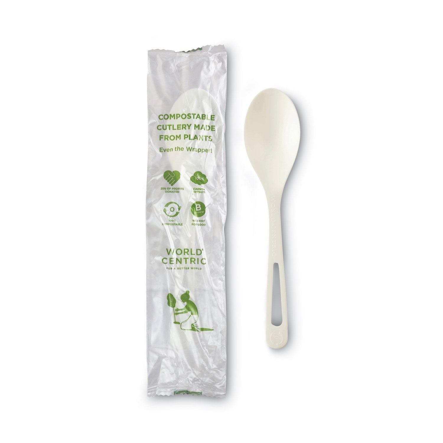 TPLA Compostable Cutlery Spoon | White | 750-Ct