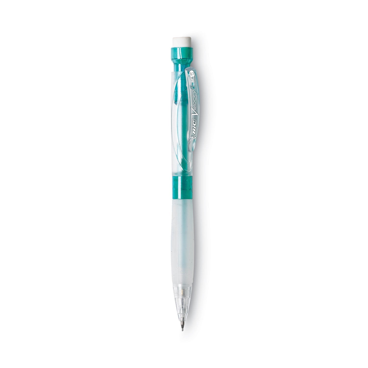BIC® Velocity Max Pencil, 0.7 mm, HB (#2), Black Lead, Assorted Barrel Colors, 2/Pack