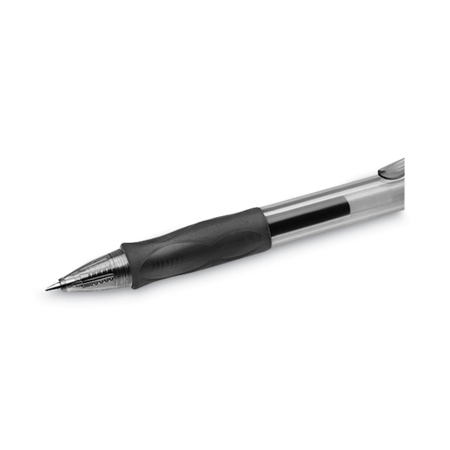 BIC® Gel-ocity Gel Pen Value Pack, Retractable, Medium 0.7 mm, Black Ink, Clear/Black Barrel, 24/Pack
