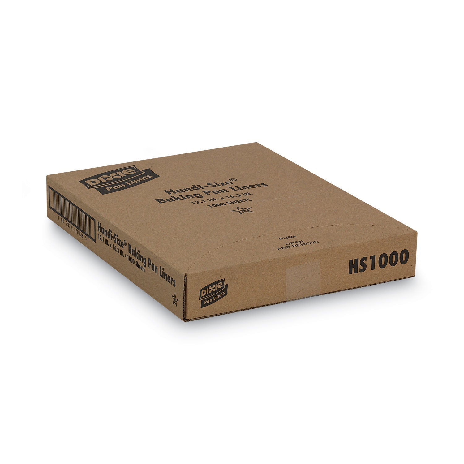 Dixie® Greaseproof Liftoff Pan Liners, 12.2 x 16.38, White, 1,000/Carton - Bloom Skins