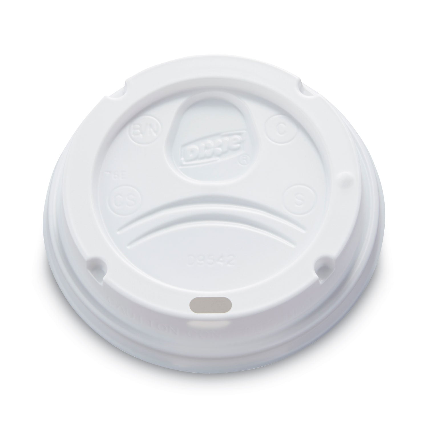 Dome Drink-Thru Lids | Dixie® White Plastic