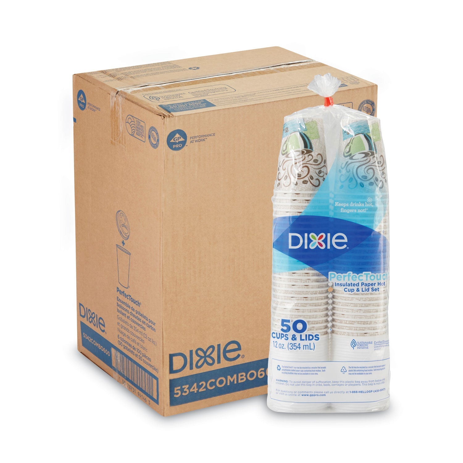 PerfecTouch Hot Cups and Lids | Dixie® 12 oz