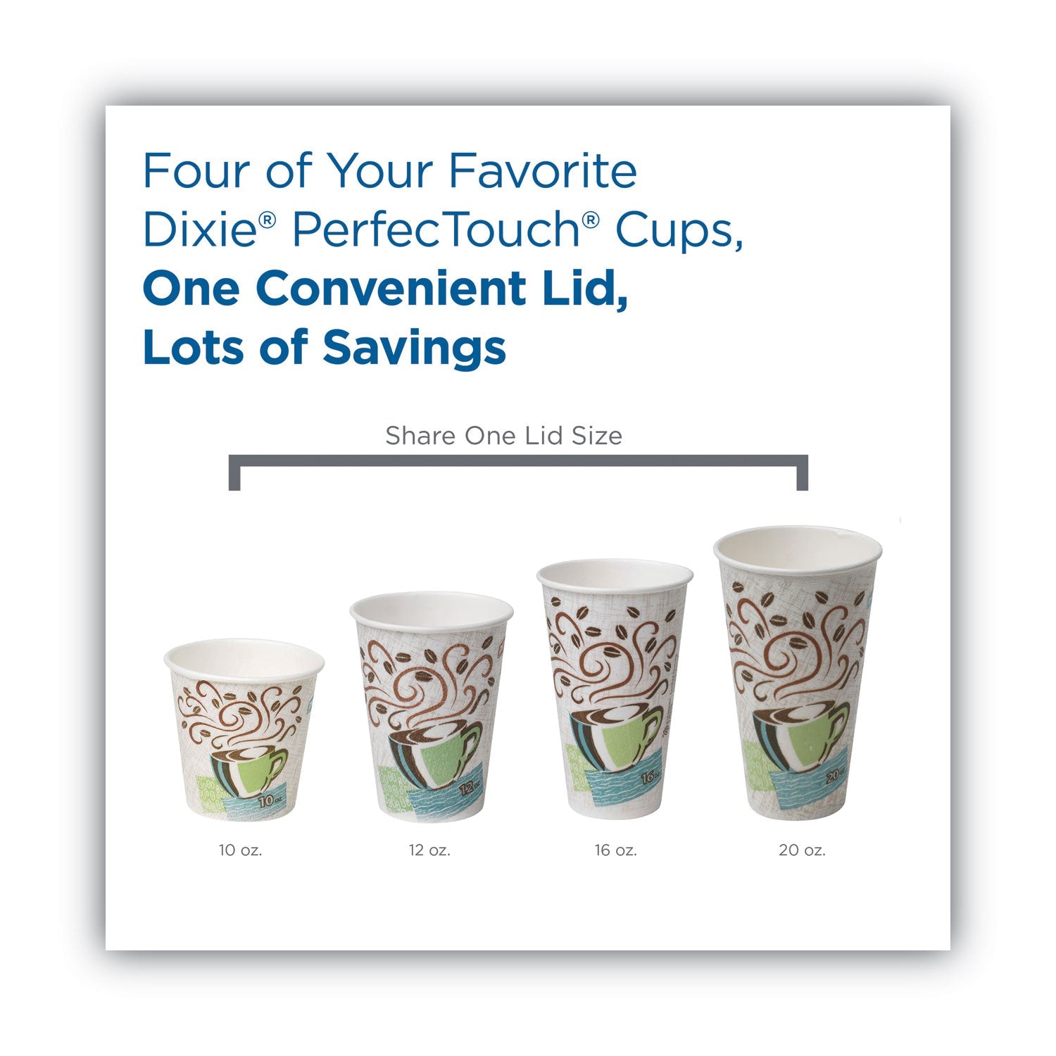 Dixie® Dome Drink-Thru Lids, Fits 10 oz to 16 oz Hot Cups, Plastic, White, 1,000/Carton