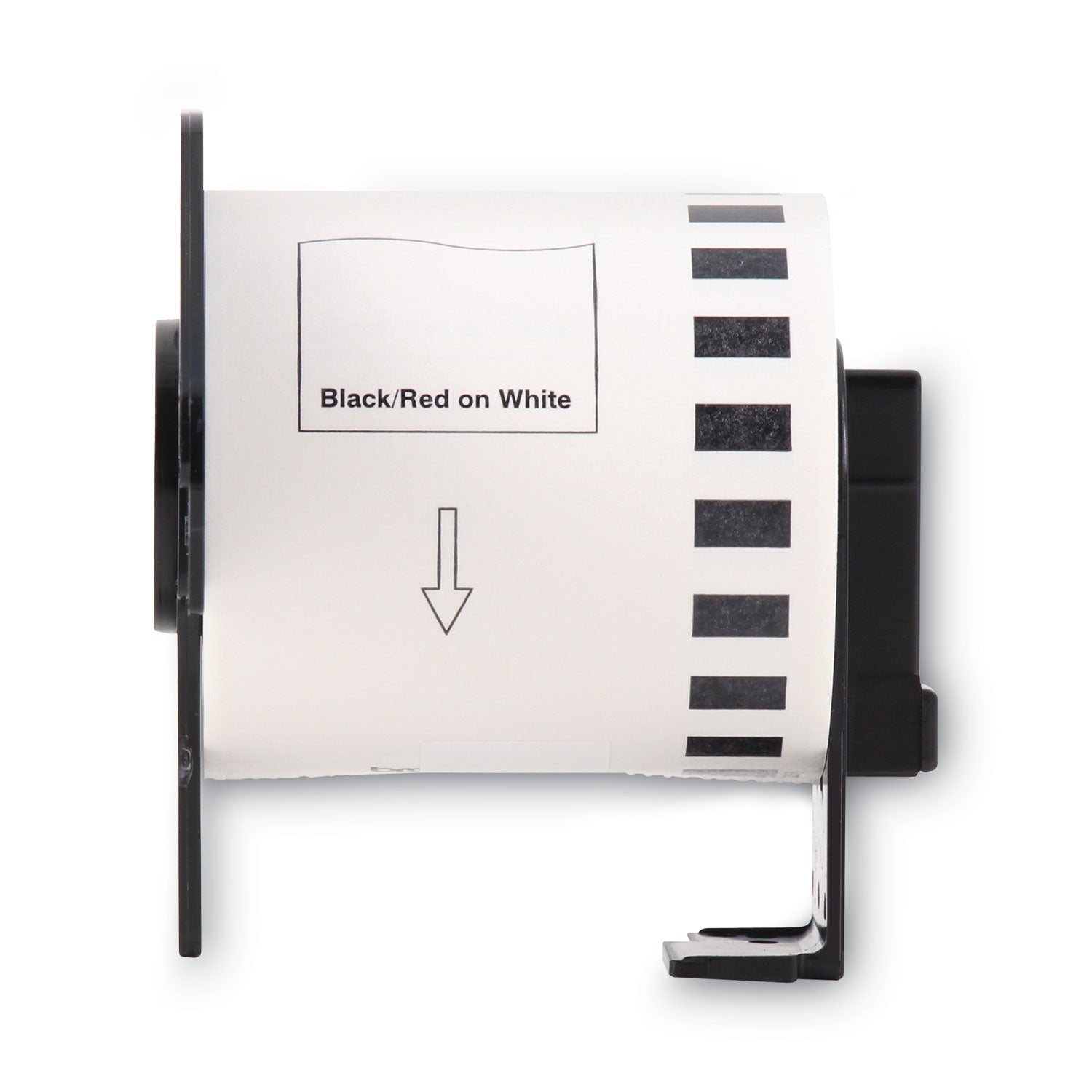 Brother Continuous Paper Label Tape, 2.4" X 50 Ft, Black/white