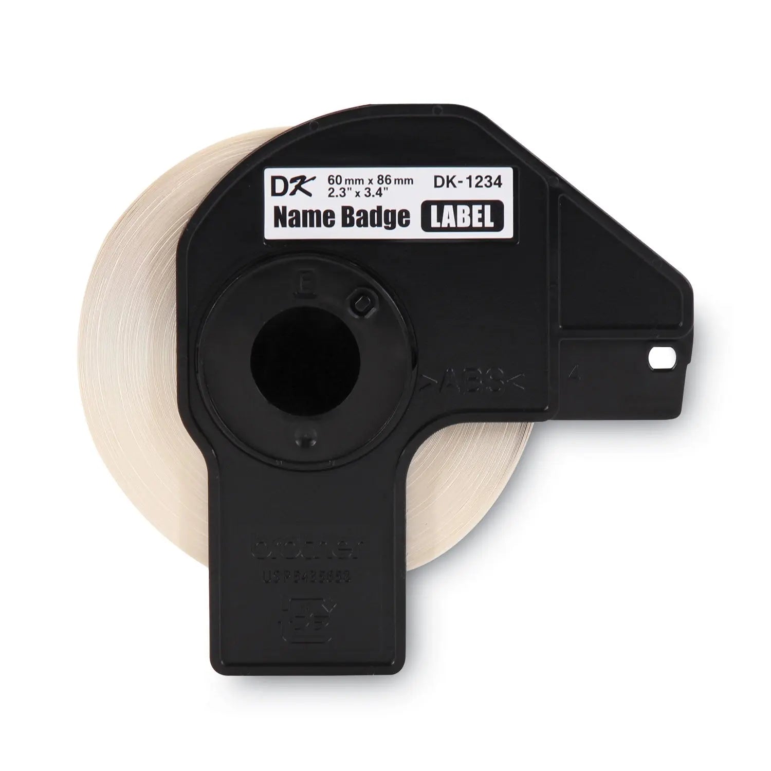 Brother Die-Cut Name Badge Labels, 2.3" x 3.4", White, 260 Labels/Roll
