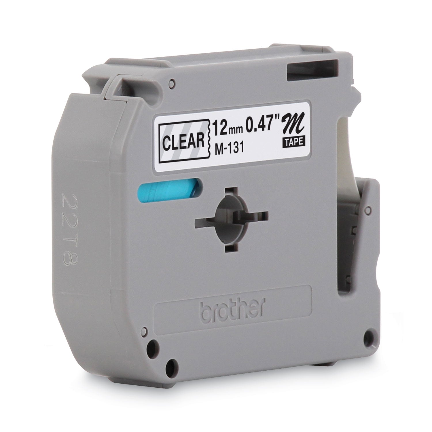 Brother P-Touch® M Series Tape Cartridge For P-Touch Labelers, 0.47" X 26.2 Ft, Black On Clear