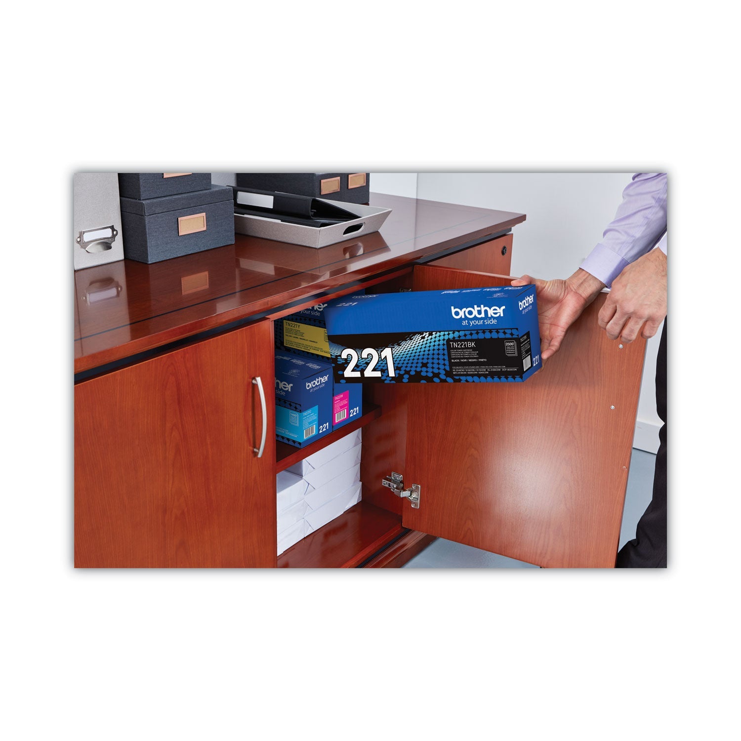 Brother Tn221bk Toner, 2,500 Page-Yield, Black
