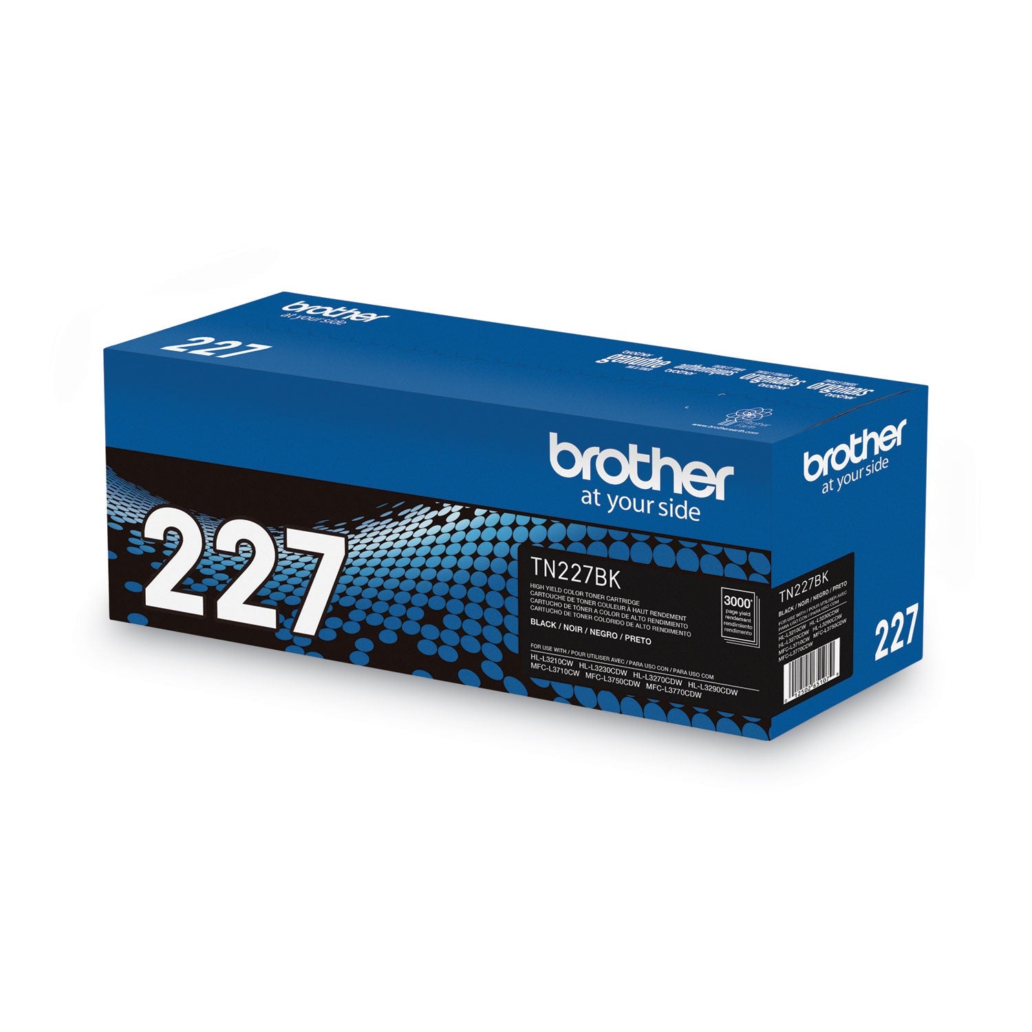 Brother Tn227bk High-Yield Toner, 3,000 Page-Yield, Black