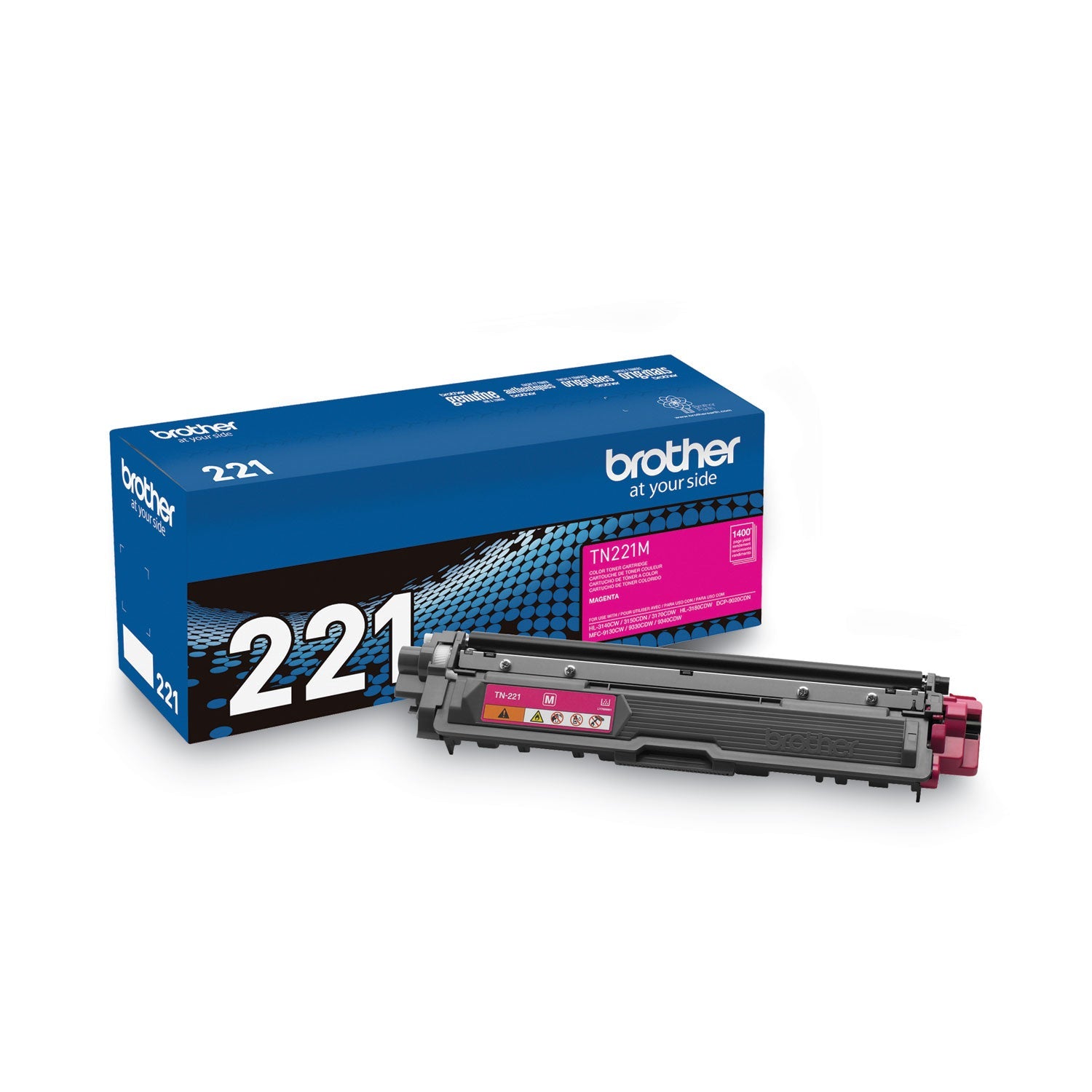 TN221M Toner | Brother | Magenta, 1400-Yield