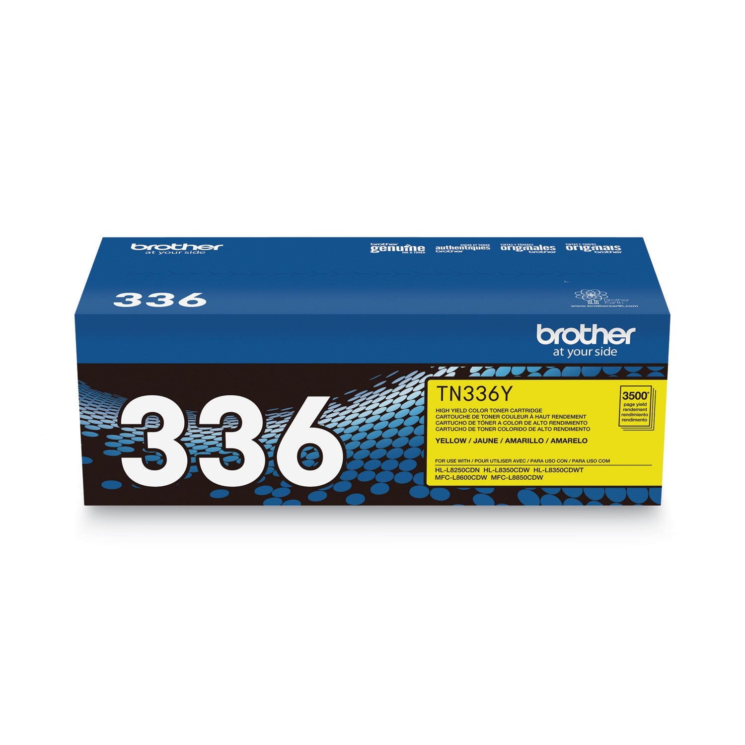 Brother Tn336y High-Yield Toner, 3,500 Page-Yield, Yellow