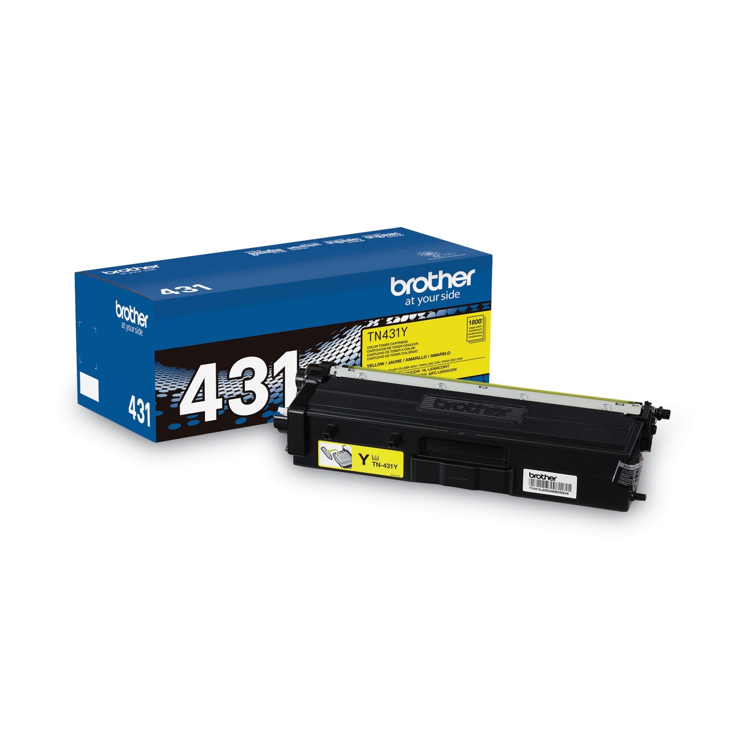 Brother Tn431y Toner, 1,800 Page-Yield, Yellow