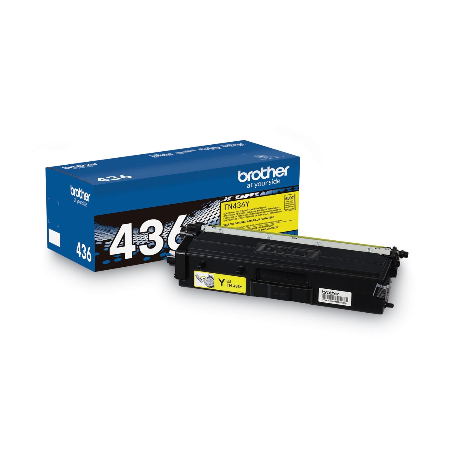 Brother Tn436y Super High-Yield Toner, 6,500 Page-Yield, Yellow