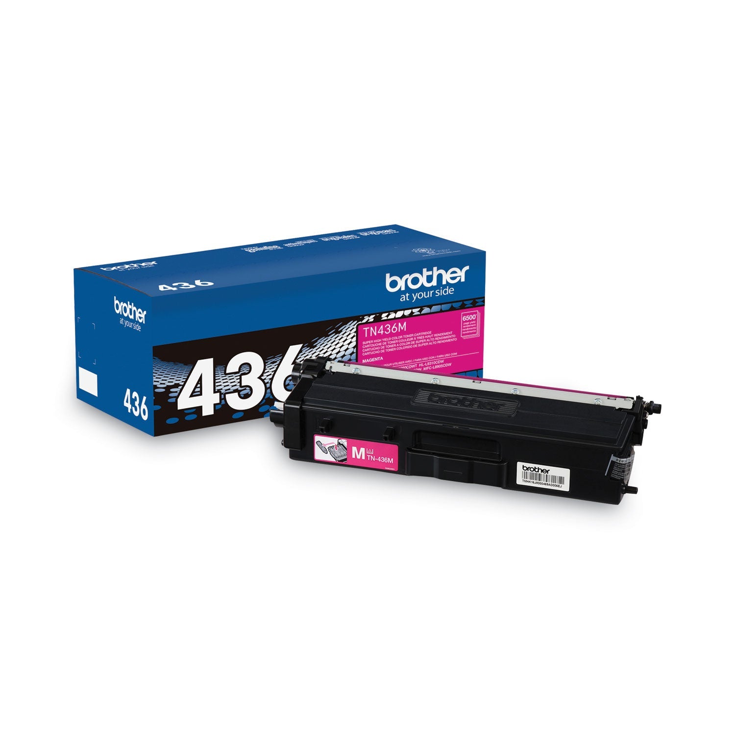 Brother Tn436m Super High-Yield Toner, 6,500 Page-Yield, Magenta