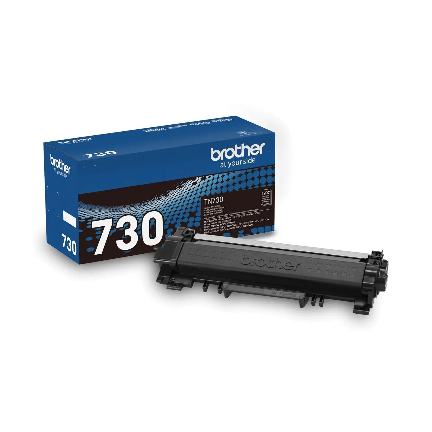Brother Tn730 Toner, 1,200 Page-Yield, Black