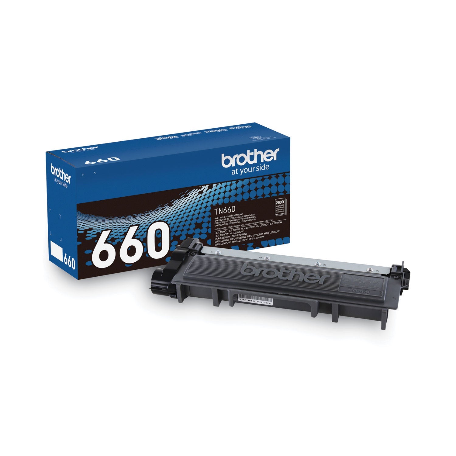 Brother TN660 High-Yield Toner | Black, 2.6K Pgs